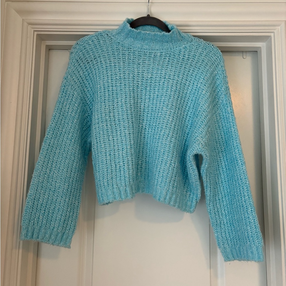 Sincerely Jules Turquoise Turtleneck Sweater